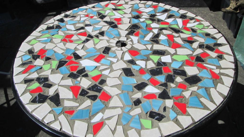 small ceramic tiles mosaic