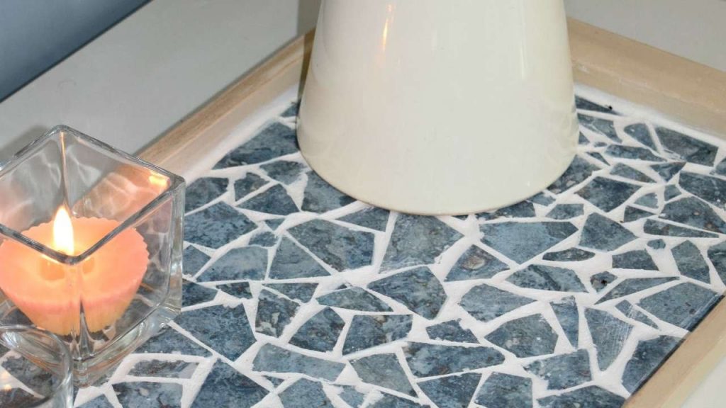 broken ceramic tile mosaic
