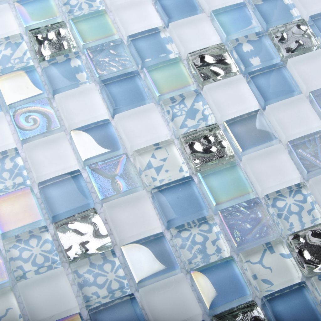 Blue Mosaic Glass Tiles 2021