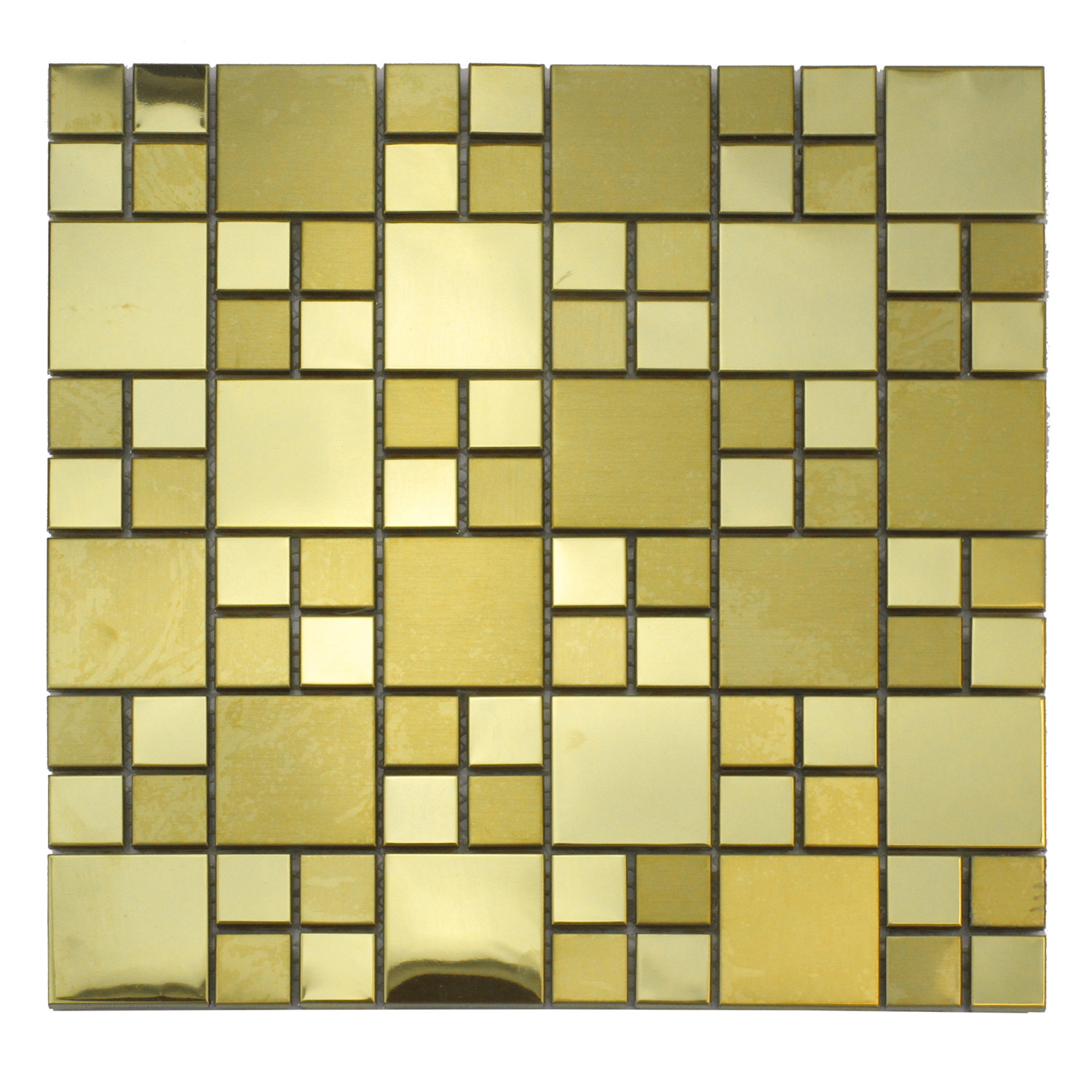 Metallic mosaic bathroom tiles   