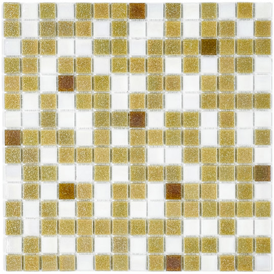 metallic glass mosaic tile