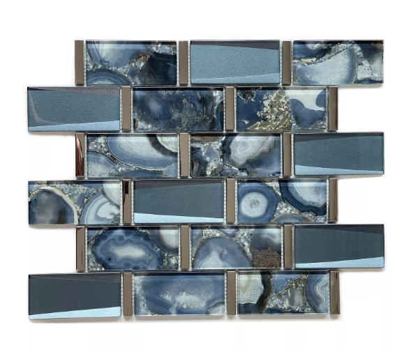 Crystal glass mosaic tile